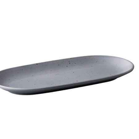 Tinto ovale serveerbord mat grijs 30 x 15 cm