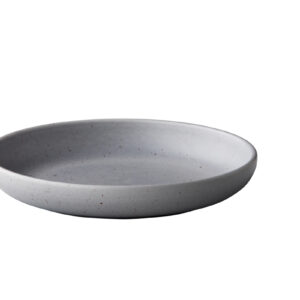 Tinto diep rond bord mat grijs 26,5 cm