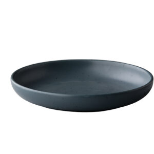 Tinto diep rond bord mat donkergrijs 26,5 cm