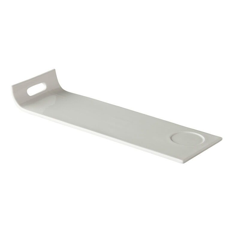 QFC rechth. bord met handvat/uitsparing 38x12,5cm