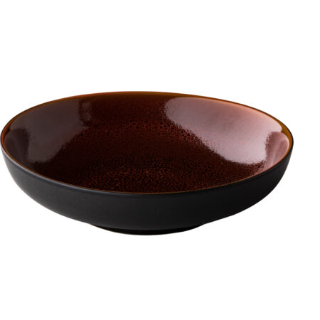 Diep bord Speckle reactive rood 22 cm