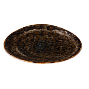 Jersey bord driehoek bruin 21 cm