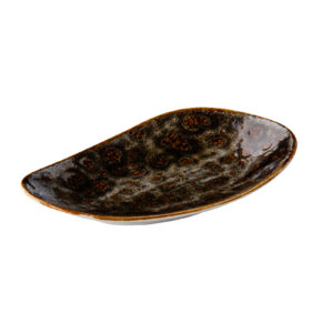 Jersey rechthoekig bord bruin 20,5 cm