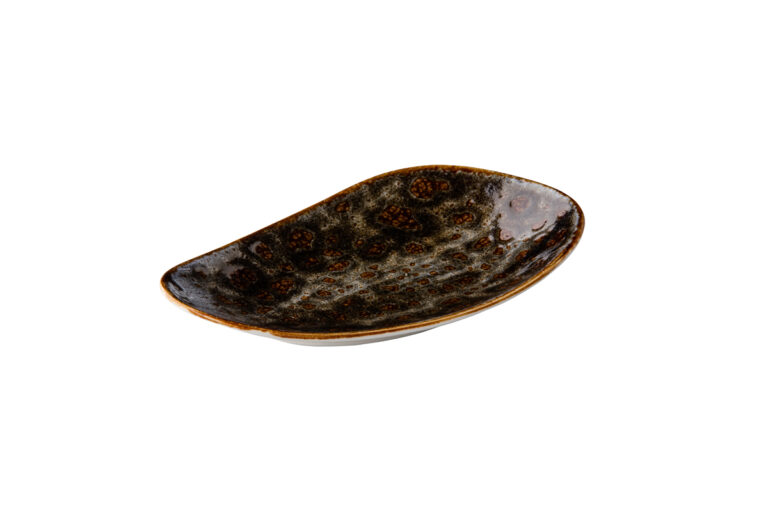 Jersey rechthoekig bord bruin 20,5 cm
