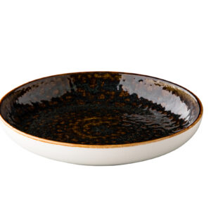 Jersey diep rond bord bruin 23,5 cm