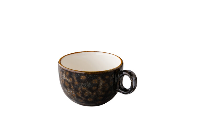 Jersey cappuccino kop stapelbaar bruin 200 ml