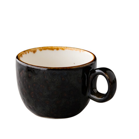 Jersey koffiekop stapelbaar bruin 160 ml