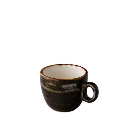 Jersey espresso kop stapelbaar bruin 80 ml