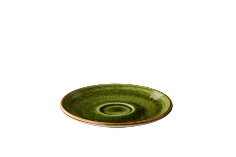 Jersey espressoschotel groen 13 cm