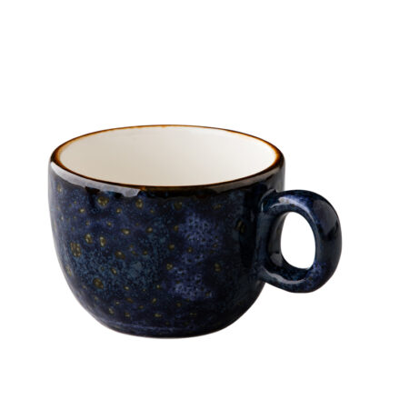 Jersey koffiekop stapelbaar blauw 160 ml