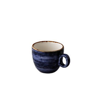 Jersey espresso kop stapelbaar blauw 80 ml
