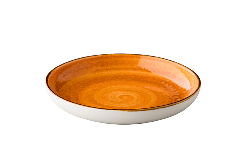 Jersey diep rond bord oranje 23,5 cm