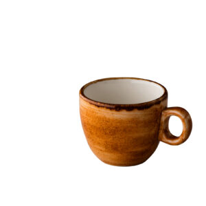 Jersey espresso kop stapelbaar oranje 80 ml