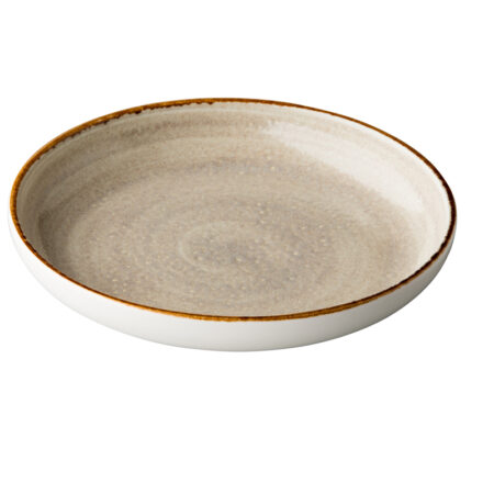 Jersey diep rond bord grijs 23,5 cm