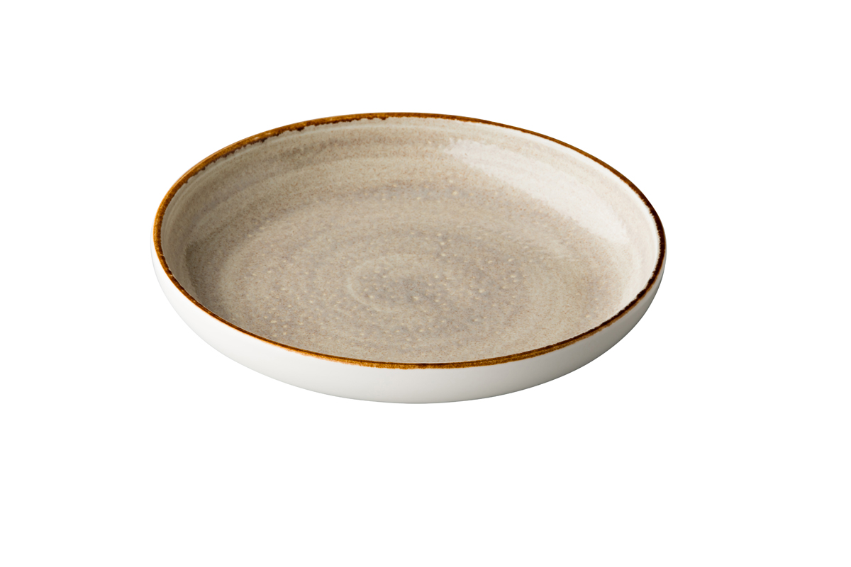 Jersey diep rond bord grijs 23,5 cm