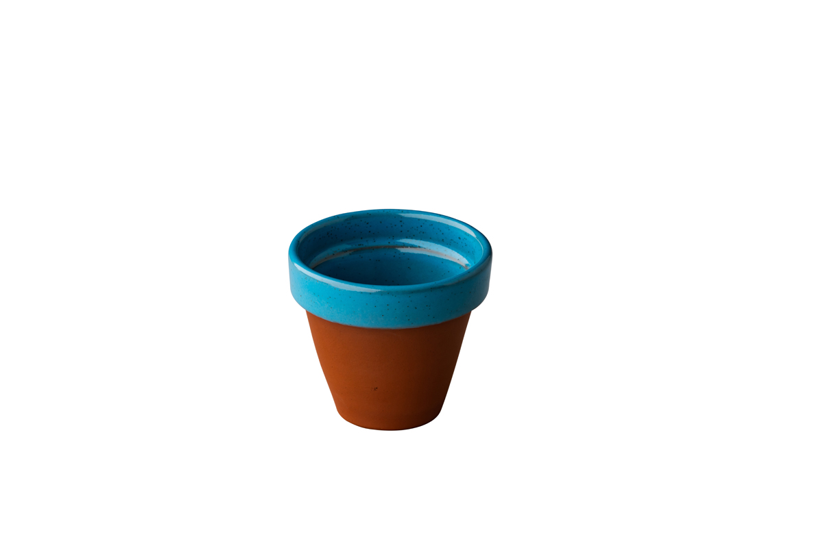 Stoneheart pot 6,5 x 6 cm blauw 90ml