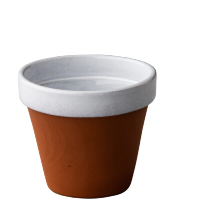 Stoneheart pot 10 x 9 cm wit 310ml