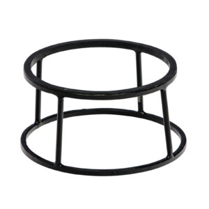 Zwarte buffetverhoger Ø22/24 x12 cm