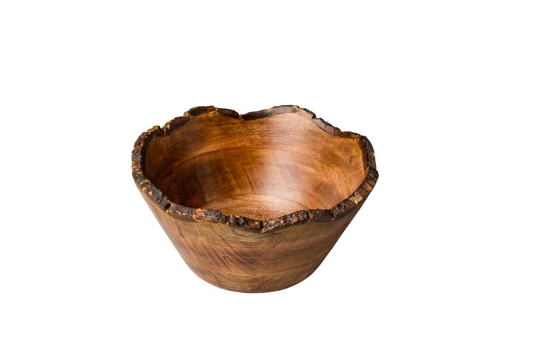 Houten kom nature Ø23x11 cm