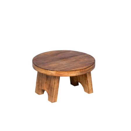 Houten buffetverhoger Ø25x15 cm