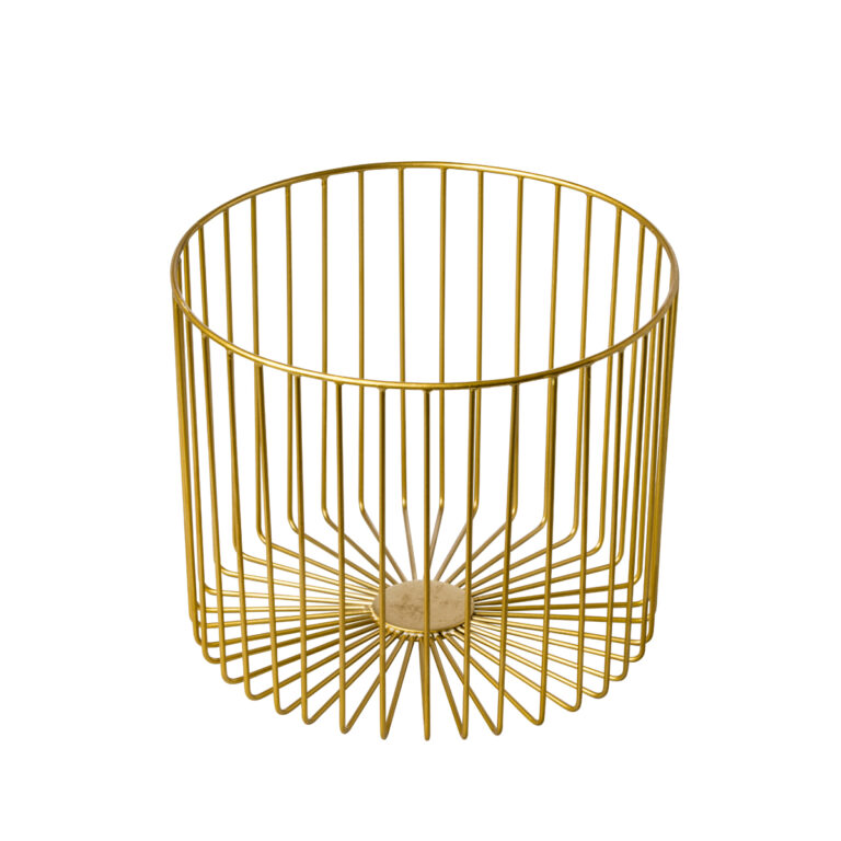 Stalen presentatiemand goud 28x23x28 cm