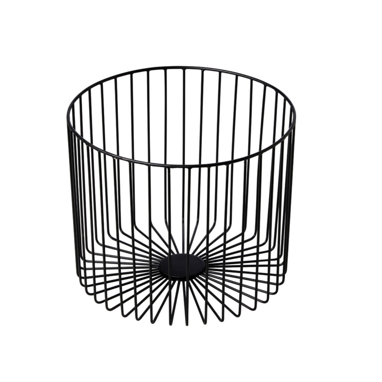 Stalen presentatiemand zwart 28x28x28 cm