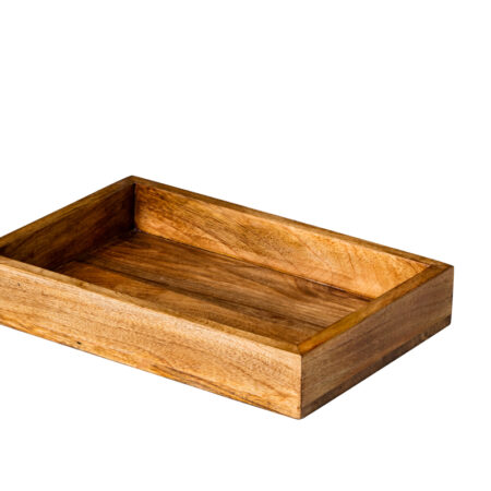 Rechth. Houten serveerschaal 30x20x5 cm