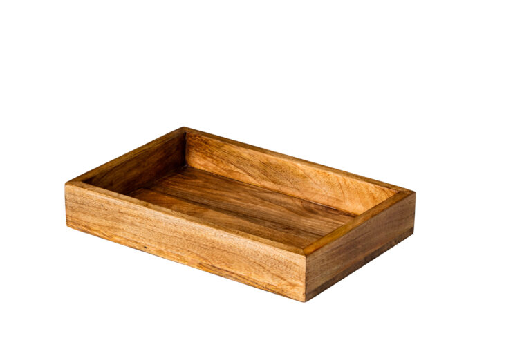 Rechth. Houten serveerschaal 30x20x5 cm