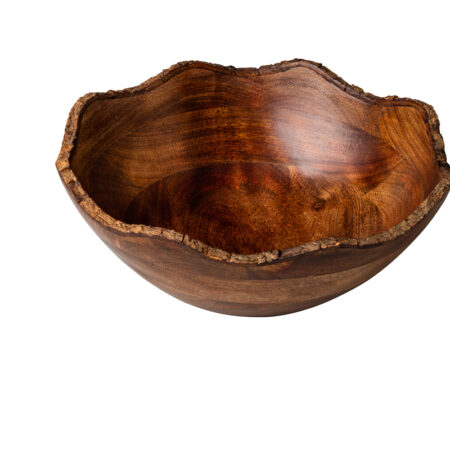 Houten kom nature Ø30x12 cm