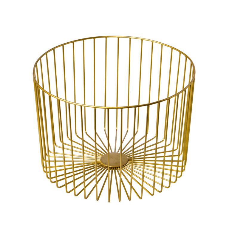 Stalen presentatiemand goud 33x23x33 cm