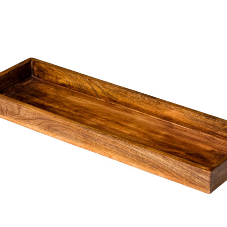 Rechth. Houten serveerschaal 62x21 cm