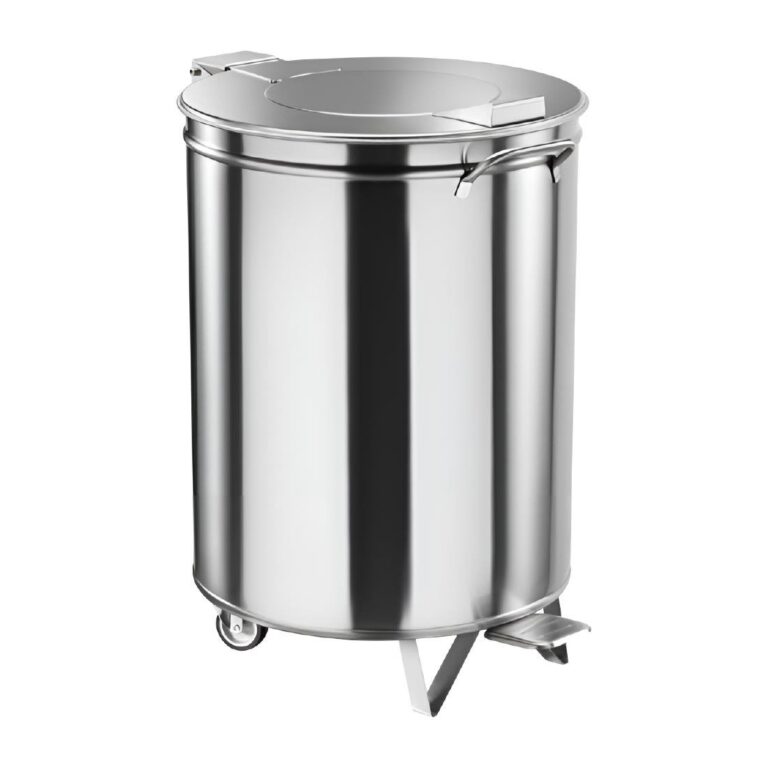 Gastro M RVS Pedaalemmer met Wielen 50L