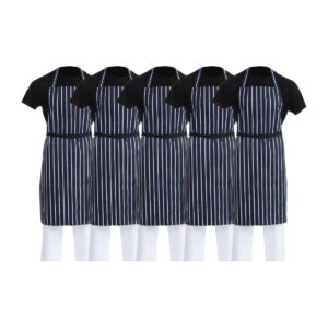 Whites Butchers gestreepte koksbuis blauw/wit (5 stuks)