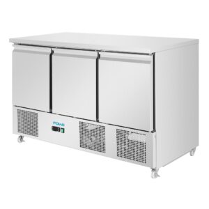 Polar U-Series Geventileerde 3-Deurs Saladette 400L