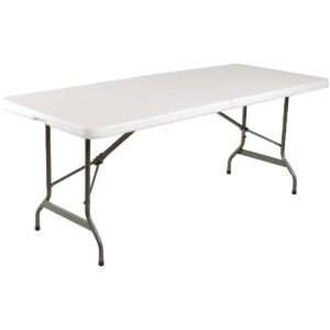 Bolero Rechthoekige middenvouwtafel 6ft wit