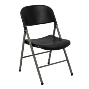 Bolero opklapbare stoelen zwart (2 stuks)