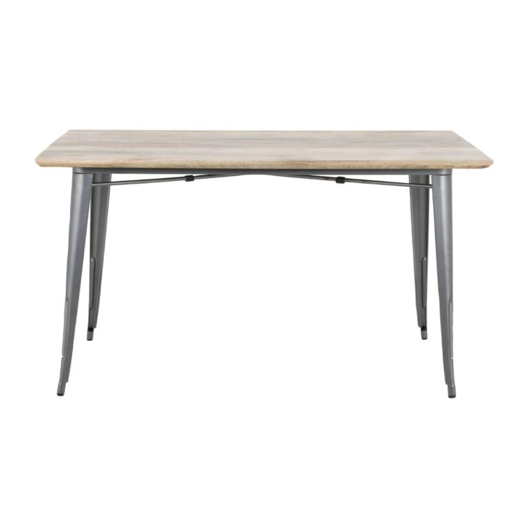 Bolero Bistro Eettafel Met Mangohouten Blad En Donkergrijze Poot 1450mm