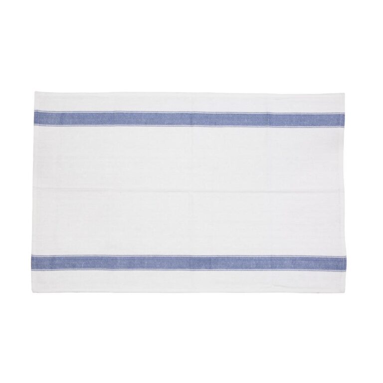 Vogue zware kwaliteit polykatoen theedoek blauw 76 x 51cm