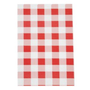 Rood Gingham vetvrij papier 19x31cm (200 stuks)