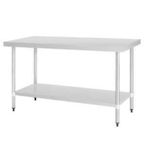 Vogue RVS werktafel zonder achteropstand 90x150x70cm