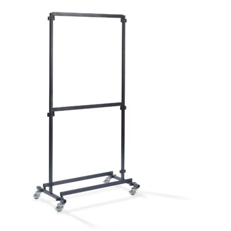 Garderoberek klein zonder haken, Staal, Mobiel en demontabel, uitbreidbaar, 100x60x200cm (LxBxH), C10007