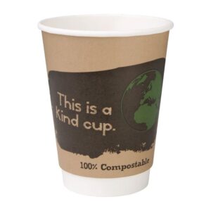 Pak van 500 Fiesta Green composteerbare dubbelwandige koffie