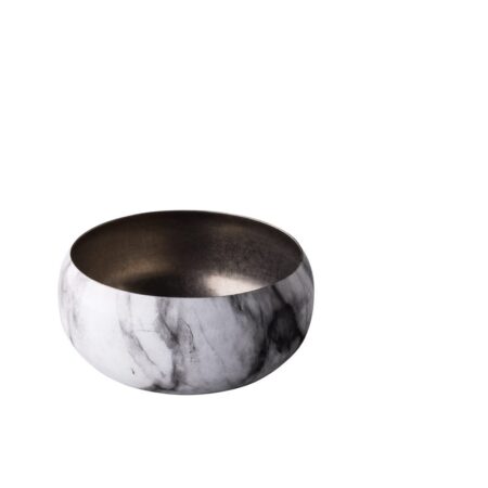 RVS kom vintage marble Ø10 cm 350ml