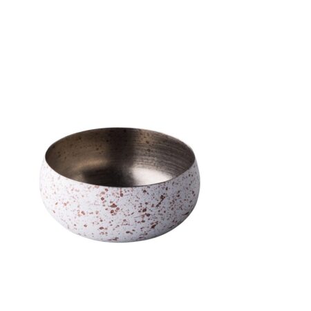 RVS kom vintage speckle Ø10 cm 350ml