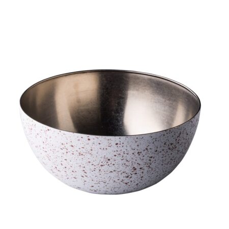 RVS kom vintage speckle Ø25 cm