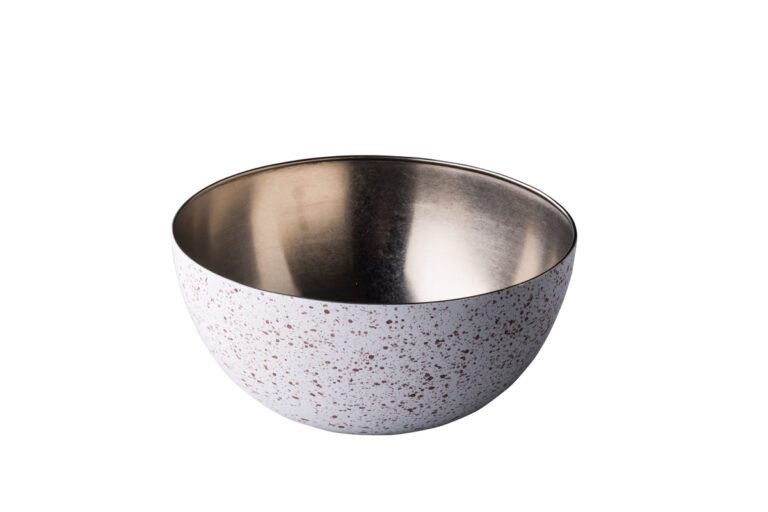 RVS kom vintage speckle Ø25 cm