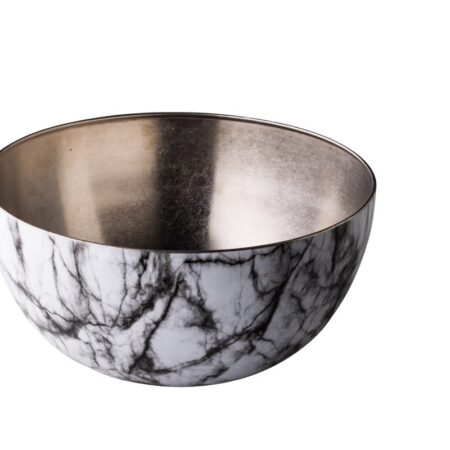 RVS kom vintage marble Ø30 cm 8L