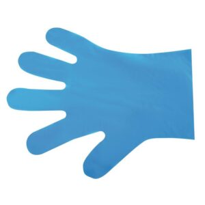 Vegware composteerbare handschoenen voor voedselbereiding blauw – medium