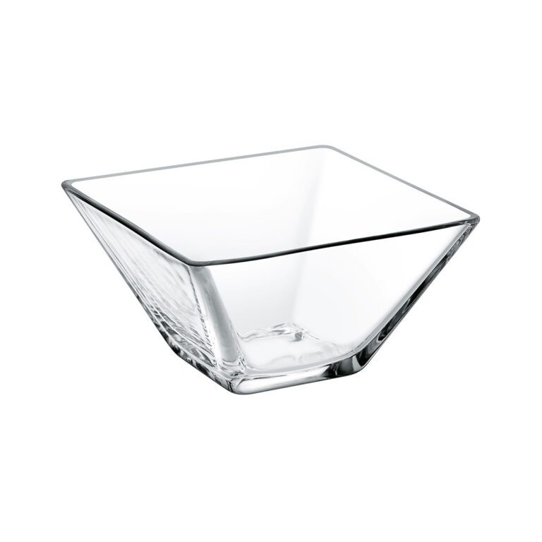 Glazen kom vierkant 10,5 cm 270ml