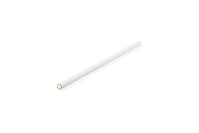 Glazen Rietje 20 cm  ø 6mm met gouden rand Elegance - set/6 (kopie)